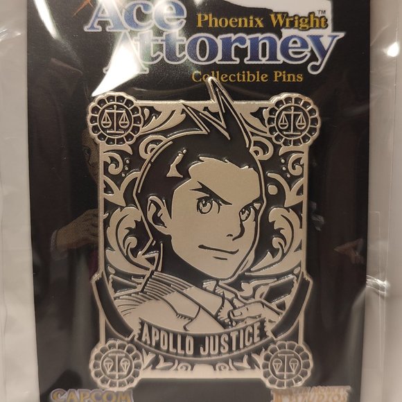 Ace Attorney Phoenix Wright Apollo Justice Collectible Pin - Picture 1 of 3